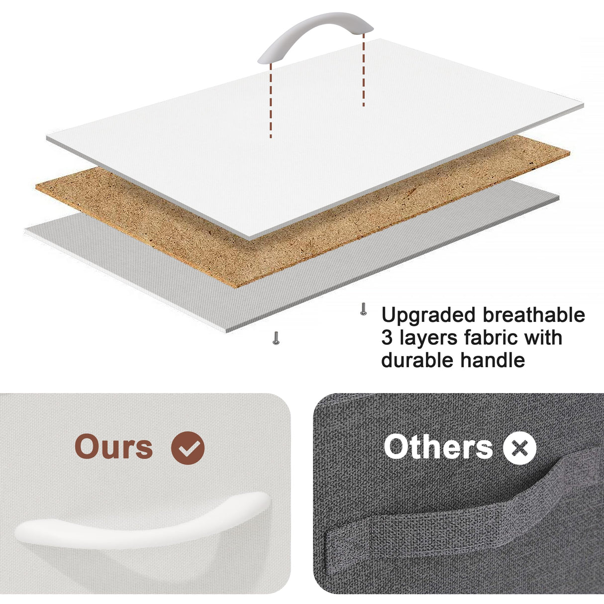 Crestlive Products Dresser for Bedroom with 6 Drawers, Tall Chest of Drawers, White Dressers Bedroom Furniture, Storage Organizer Unit with Bins for Closet, Hallway, Living Room, Entryway Crestlive Products