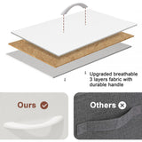 Crestlive Products Dresser for Bedroom with 6 Drawers, Tall Chest of Drawers, White Dressers Bedroom Furniture, Storage Organizer Unit with Bins for Closet, Hallway, Living Room, Entryway Crestlive Products