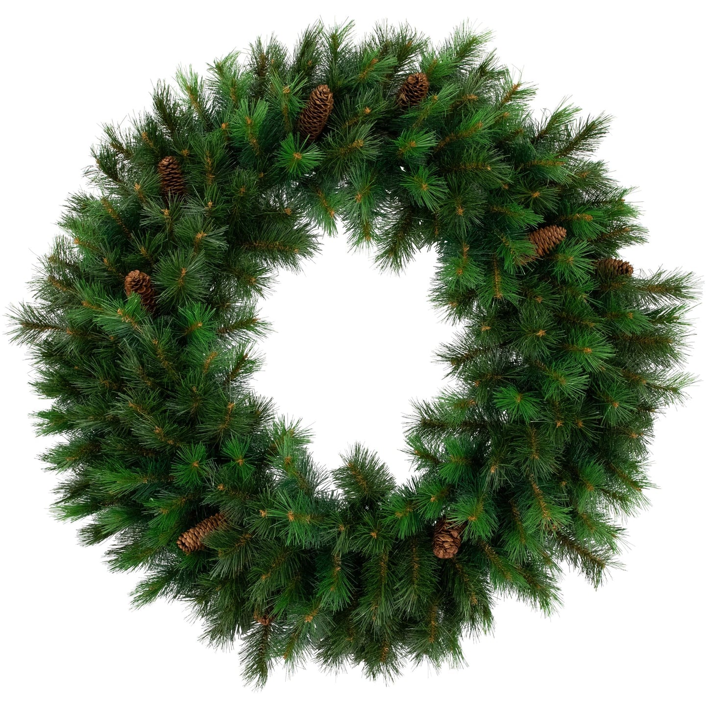 Northlight Royal Oregon Pine Artificial Christmas Wreath with Pinecones - 48" - Unlit