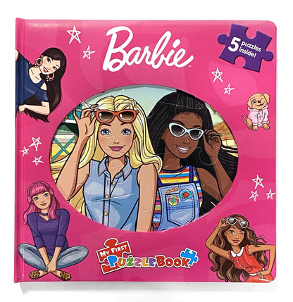 Barbie My First Puzzle Book - Jigsaw Puzzles for kids, 10-page board book, 5 puzzles to enjoy