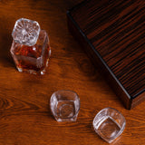 Premium Wooden Box w/Whiskey Decanter - 2 Glasses, Elegant Whiskey Decanter, Bourbon Gifts for Men, Dad, Father’s Day, Birthday gift Ideas for him WoodArtSupply