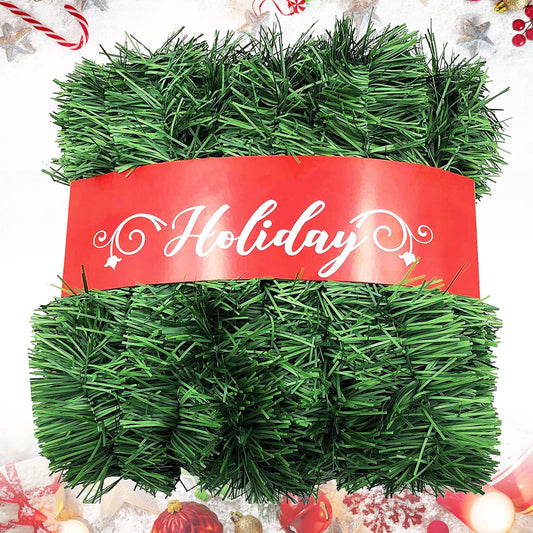 54FT Christmas Garland, Christmas Garland Set - Artificial Greenery Pine Garland for DIY Christmas Decorations - Festive and Versatile Holiday Décor (Green)