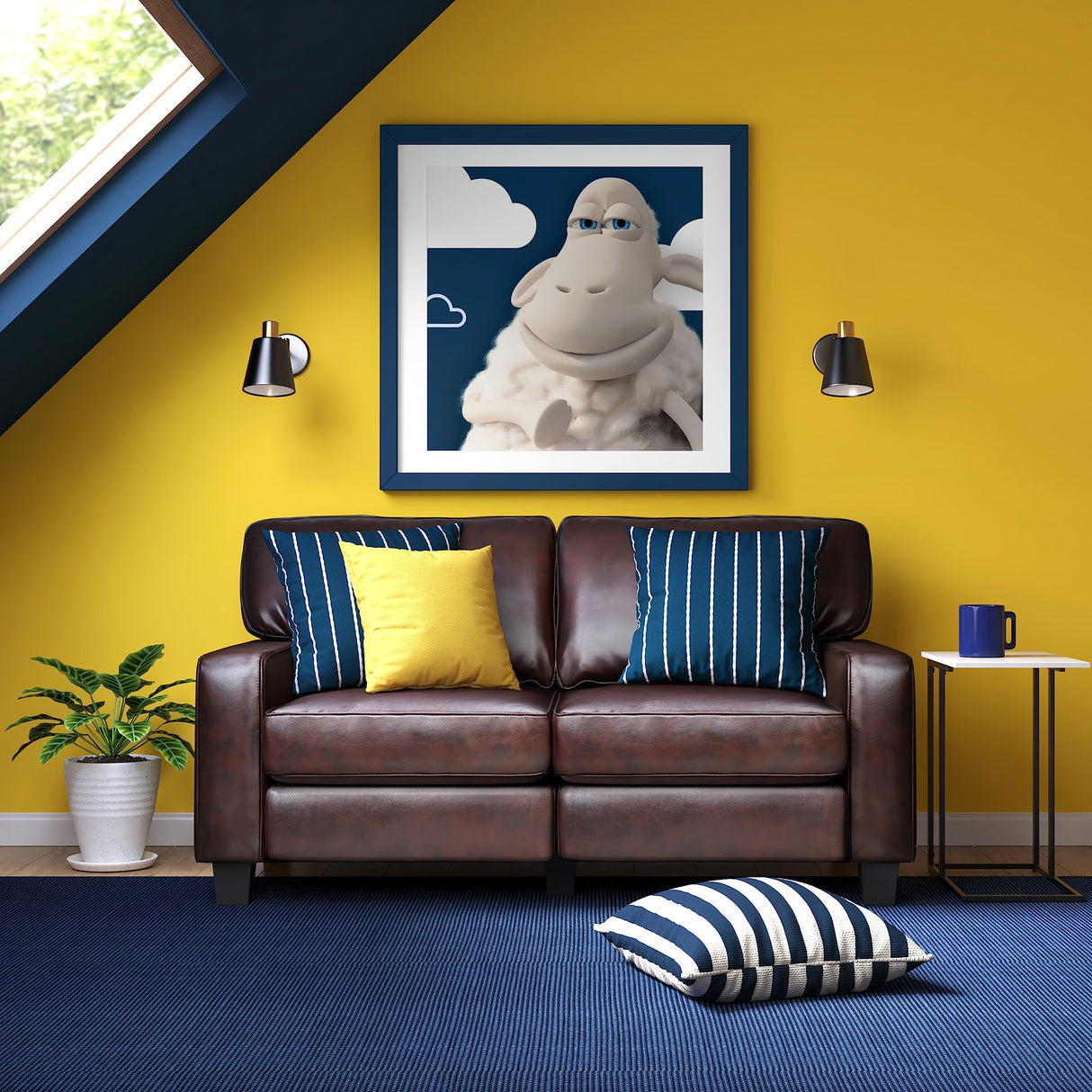 Serta Palisades 61" Track Arm Sofa, Durable Bonded Leather, Soft Pillow Back, Pocket Coil Seat Cushions, Loveseat or Couch for Small Spaces, Living Rooms or Bedrooms, Chestnut Brown Serta