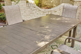 Signature Design by Ashley Beach Front Contemporary Outdoor Dining Extension Table, Light Brown Signature Design by Ashley