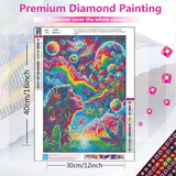 askkqtx Starry Rainbow Diamond Art Kits for Adults, Starry Sky Diamond Painting Kits, DIY 5D Round Full Drill Crystal Rhinestone Gem Art Craft Kits for Home Wall Decor 12X16 Inch askkqtx