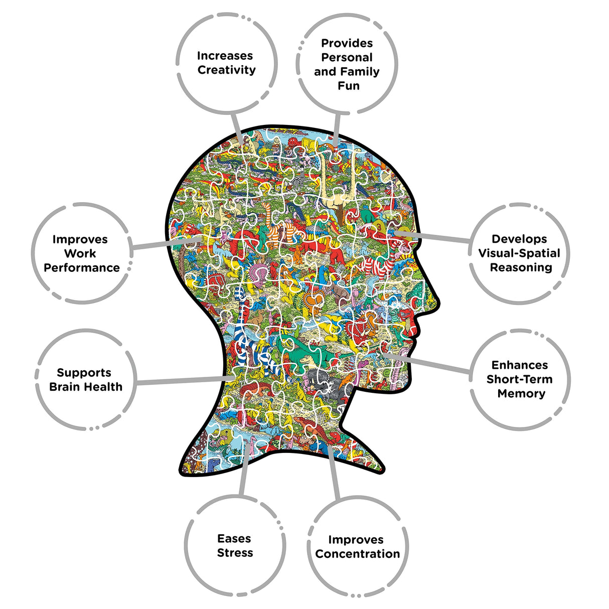 AQUARIUS Where's Waldo Dinosaurs (1000 Piece Jigsaw Puzzle) - Officially Licensed Where's Waldo Merchandise & Collectibles - Glare Free - Precision Fit - 20 x 28 Inches AQUARIUS