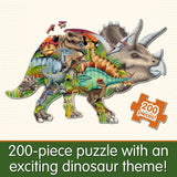 The Learning Journey: Wildlife World - Dinosaurs Puzzle - 200pcs Challenging Jigsaw Puzzles - Intellectual Game Learning Education Kids Age 6-12 The Learning Journey