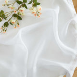 HLC.ME 2 Piece Semi Sheer Voile Window Treatment Curtain Grommet Panels for Bedroom (54" W x 108" L, White) HLC.ME