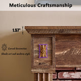 43" Electric Fireplace with Mantel, Electric Fireplace Heater, TV Stand w/Freestanding Electric Fireplace, Stacked Stone Surround, Remote Control, Adjustable Flame Level for Living Room (Light Brown) Aitjunz