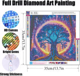 Ekuxom Tree of Life Diamond Art Kits for Adults, 5D Diamond Painting Kits for Adults Beginners, DIY Round Drill Diamonds Gem Art for Crafts Home Wall Decor 14x14inch Ekuxom