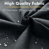 CAODOC 11-Piece Outdoor Sectional Sofa Set w/ 54" Fire Pit – L-Shaped Wicker Patio Furniture, Deep Seating & Swivel Rockers,Black CAODOC