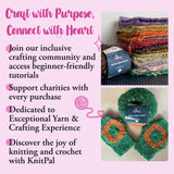 Cotton Alpaca Tweed Alpaca Yarn for Crocheting, 4 Skeins, 588Yds/200G, Free Patterns - Tweed Yarn for Knitting - 3 DK Light Worsted Weight - White Autumn KnitPal