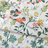 HoneiLife Queen Quilt Bedding Set - 3 Pieces Microfiber Quilt Sets Lightweight Bedspreads Reversible Coverlets Retro Bed Cover Floral Bedding Set Wildflower Quilts All Season Use HoneiLife