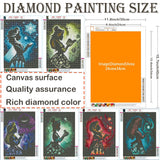 12 Pieces Princess Diamond Painting Kit, 5D Adult Diamond Art, Round Full Diamond Digital Painting Kit, Gemstone Art Painting Kit, DIY Diamond Painting Kit for Beginners (11.8x15.7in) GemZono