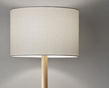 Adesso Home 4093-12 Transitional One Light Floor Lamp from Ellis Collection in Bronze/Dark Finish, Natural Adesso