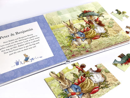 Peter Rabbit / The World of Beatrix Potter My First Puzzle Book - Jigsaw Puzzles for kids, 10-page board book, 5 puzzles to enjoy