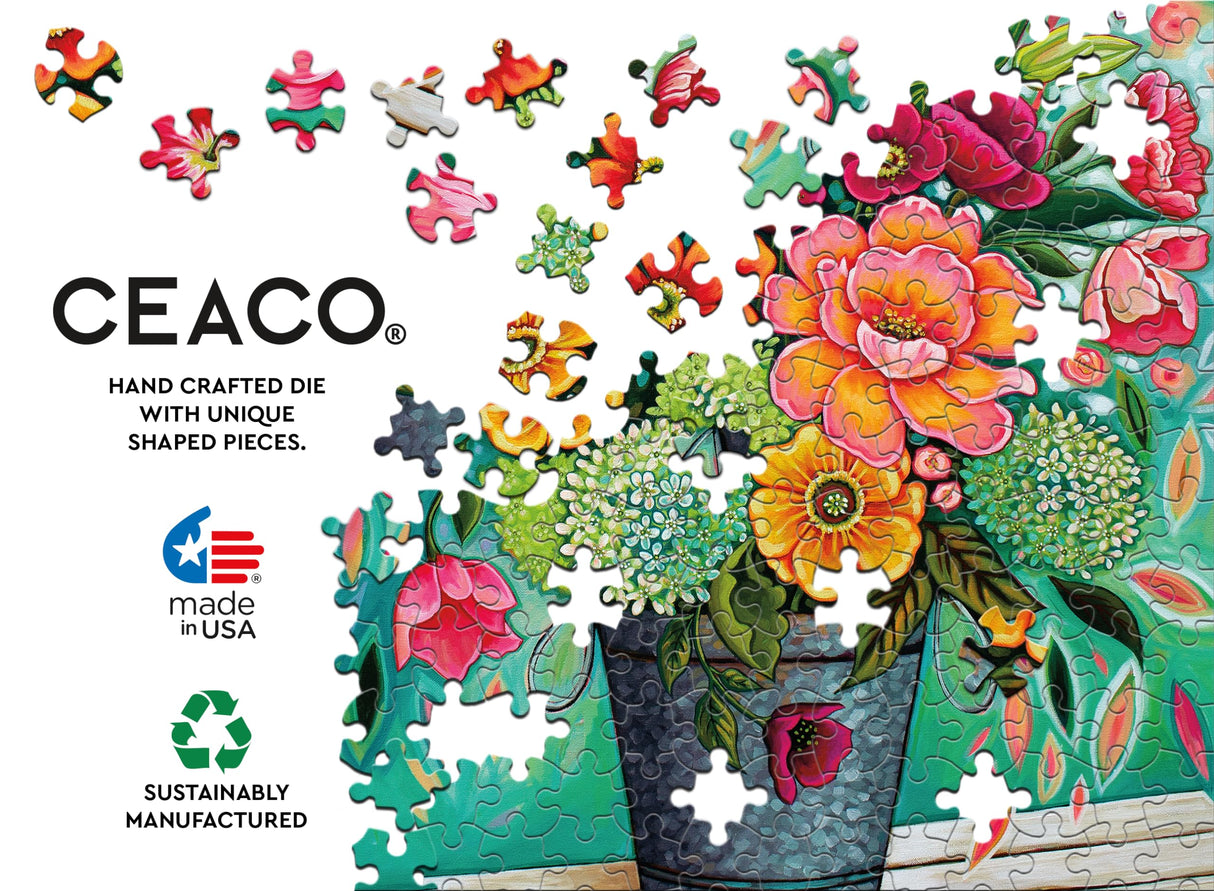 Ceaco - Peggy's Garden - Florenza - 300 Oversized Piece Jigsaw Puzzle Ceaco