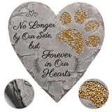 OBSI Dog Memorial Gifts for Loss of Dog Sympathy Gift - Rainbow Bridge Dog Memorial Stone for Remembrance Dog Passing Away Sympathy Gifts - Thoughtful Pet Loss Gifts - Gray OBSI