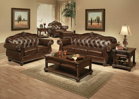 ACME Anondale Sofa - 15030 - Espresso Top Grain Leather Match Acme