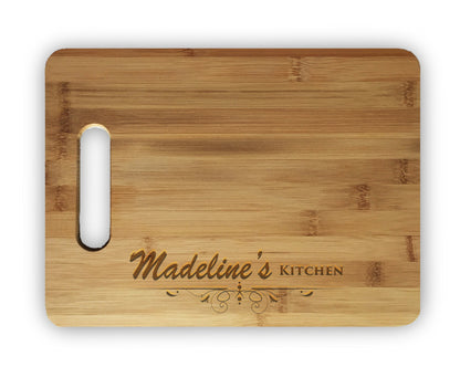 Custom Personalized Laser Engraved Bamboo Cutting Board - Wedding, Housewarming, Anniversary, Birthday, Holiday, Gift For Him, For Her, For Boys, For Girls, For Husband, For Wife, For Them, F - WoodArtSupply