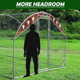 TOLEAD Large Metal Chicken Coop Upgrade Tri-Supporting Wire Mesh Chicken Run,Chicken Pen with Water-Resident and Anti-UV Cover,Duck Rabbit House Outdoor(9’ W x 19’ L x 6.5’ H) TOLEAD