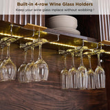 OKD 72" Tall Wine Bar Cabinet with Storage Hutch, Modern Wood Fluted Coffee Bar Cabinet with LED Lights and 10 Tier Storage Shelf & 9 Grid Wine Glass Rack for Home Dining Room Kitchen (Dark Walnut) OKD