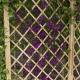 Outsunny 55" Garden Arch Bench, Wooden Trellis Park Bench for Outside with Slatted Seat, Lattice Backrest for Climbing Plants & Vines Outside On Lawn, Porch, Deck, Natural Outsunny