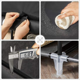 SONGMICS Closet Wardrobe, Portable Closet for Bedroom, Clothes Rail with Non-Woven Fabric Cover, Clothes Storage Organizer, 59 x 17.7 x 69 Inches, 12 Compartments, Black ULSF03H SONGMICS