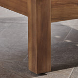 GDFStudio Louise Outdoor Acacia Wood Club Chairs with Cushions (Set of 2), Teak Finish and Beige GDFStudio