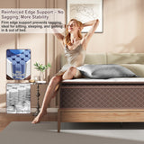 Swbvs King Mattress, 14 Inch Pillow Top King Size Mattress – Plush Comfort with Pocketed Coils & Pressure Relief – Ideal for Side Sleepers, Motion Isolation & Back Pain Relief, Firm Swbvs