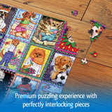 Wonder Forge Dandy Dogs 1000 Piece Jigsaw Puzzle for Adults | Unique, Perfectly-Fitting Pieces | Fun, Vibrant Imagery | Amazon Exclusive Wonder Forge
