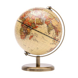 Annova Antique Globe Dia 5.5-inch / 14CM - Educational/Geographic/Modern Desktop Decoration - Stainless Steel Arc and Base - for School, Home, and Office (Antique 5.5“) (Brown-1) Annova