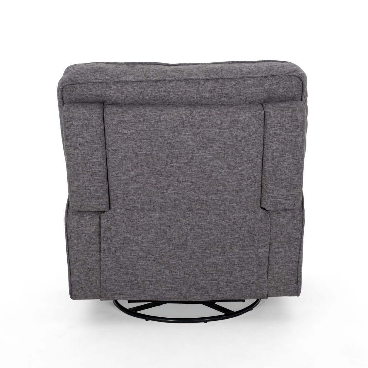 QKFF 36'' Wide Swivel Glider Recliner Chair, Manual Single Recliner with Triple Motion, Plush Cushioning, Traditional Modern Design for Living Room, Nursery, Bedroom QKFF