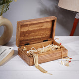 Ajuny Wooden Handcrafted Decorative Jewelry Storage Box Buddha Tree Design White Multipurpose Treasure Chest Organizer Travel Keepsake Trinket Holder Watch Box Gifts 8x5 Inch Ajuny