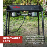 Camp Chef Explorer Two-Burner Stove - Portable Camping Cooking Stove for Outdoor Cooking - 448 Sq In Cooking Area - 14" Camp Chef