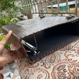 handborncraft Leather Ring Binder, Leather Portfolio for Men, 3 inch Large 3 Ring Leather Binder,Tree of Life Leather Binder, Leather Folder Organizer handborncraft