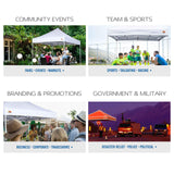 ABCCANOPY Commercial Pop Up Canopy Tent 10x10 Premium-Series, White ABCCANOPY