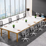 Tribesigns 6.5FT Conference Table, 78.7 Inche Rectangle Meeting Seminar Table, Large Business Tables for 6-8 People (Only Table) Tribesigns