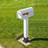 Insaga Decorative 4x4 Post Base for Concrete, 4x4 Post Bracket with 4MM Thickness Base, Deck Post Brackets 4x4 (Inner Size 3.6'' x 3.6'') for Deck Post Base, Porch Railing Post Holder (Set of 4) Insaga