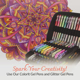 ColorIt Mandalas Volume VI Spiral Bound Adult Coloring Book with 50 Mandala Patterns for Relaxation and Stress Relief - Includes Perforated Pages, Thick Paper, Hardback Covers, and Blotter Page ColorIt