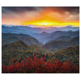 Tucocoo Blue Ridge Parkway Jigsaw Puzzles for Adults 1000 Pieces, Appalachian Mountains Landscape Art Jigsaw Puzzle DIY Craft Puzzles for Home Decoration Gifts, Family Puzzle Perfect for Game Nights Tucocoo