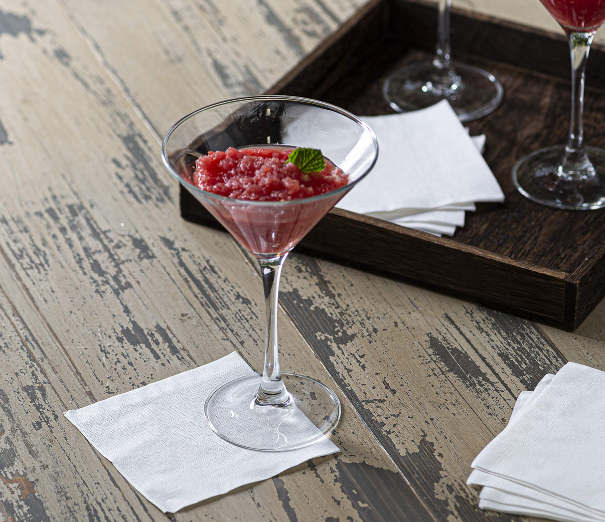 White Beverage Napkin, [500 Count] 1-ply Absorbent Square Disposable Napkins For Beverages, Bar Or Home Paper Napkin, Cocktail Napkins, Bulk Thanksgiving Dinner Finetouch