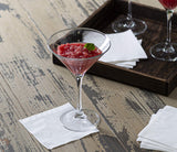 White Beverage Napkin, [500 Count] 1-ply Absorbent Square Disposable Napkins For Beverages, Bar Or Home Paper Napkin, Cocktail Napkins, Bulk Thanksgiving Dinner Finetouch