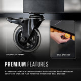 STIGA Carbon18 Table Tennis Table with Integrated Ball Storage Stiga