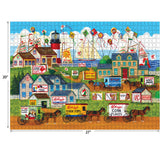 RoseArt - Kellogg's - Town by The Sea - 1000 Piece Jigsaw Puzzles for Adults RoseArt