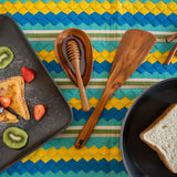 FAAY 11.5 Inch Teak Wood Spatula/Turner for RIGHT Hand | Versatile Spatula, Durable, Healthy and High Moist Resistance for Non Stick Cookware FAAY