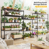 REIBII 75''H Storage Shelves Metal Shelving Unit, 6 Tier Wire Shelving for Pantry Shelves Adjustable 1200LBS Garage Shelving Heavy Duty Storage Rack for Kitchen Garage, 35.4''W*75''H*15.7" D REIBII