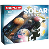A2PLAY Solar System Space Puzzle for Adults, 1000 Piece Jigsaw Puzzle & Bonus Space Fact Poster, Premium Materials, 27.5 x 19.7 in A2PLAY