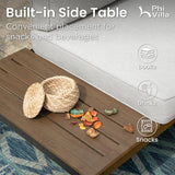 PHI VILLA 9 Pieces Outdoor Patio Furniture Set,Metal Frame Modern Outdoor Sectional Sofa Set,10 Seats Patio Conversation Sets with Coffee Table&Thickened Cushion,for Poolside and Backyard,Light Grey PHI VILLA