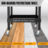 Caster Wheels, Casters, Casters Set Of 4, Stem Casters, 3 Inch Casters, Locking Casters, Castor Wheels, Rubber Casters, Wheels for Wire Shelving Racks, Casters for Wire Shelving, Heavy Duty 3/8-16x1.5 Houseables